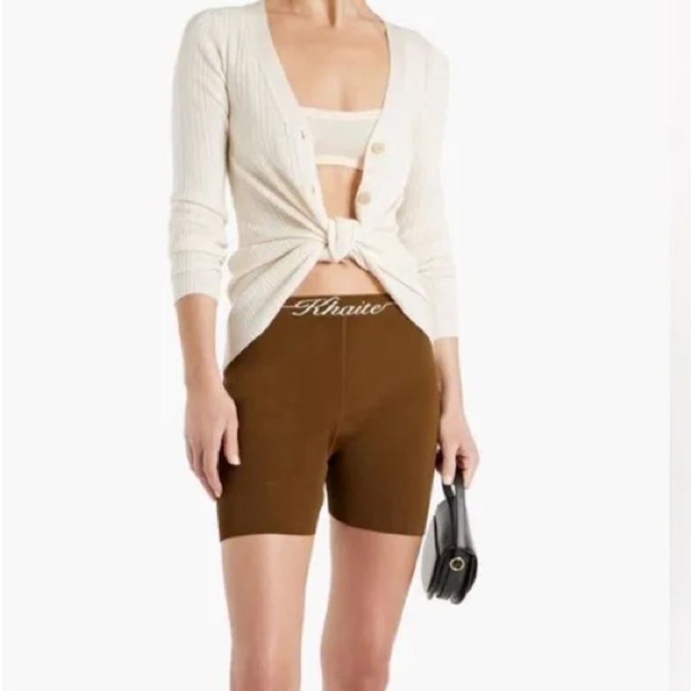 Khaite Bryant Stretch-Knit Shorts